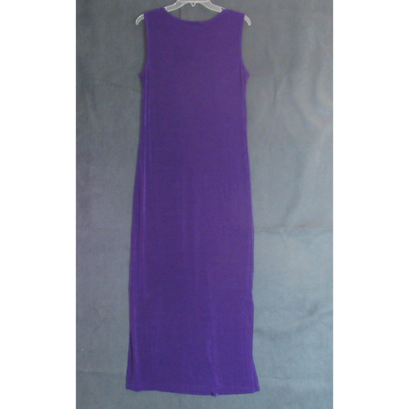 August Max Dress Womens Size 1 Purple Bodycon Maxi Stretch Evening Sexy - Picture 6 of 11